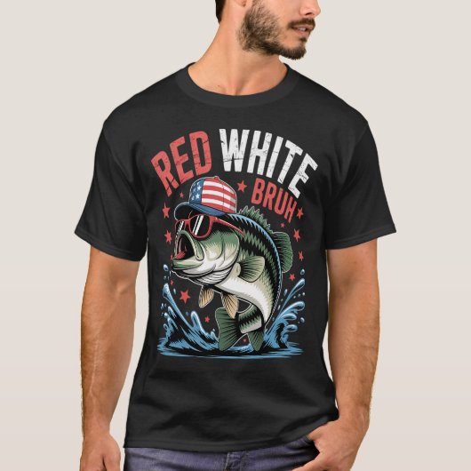 釣竿の上のスウェーデンの旗 Tシャツ (正面)