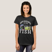 釣竿を持つ人魚 Tシャツ (正面フル)