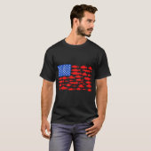 釣竿を持つ魚 Tシャツ (正面フル)