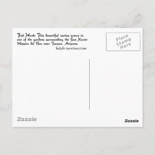 釣針 ポストカード (裏面)