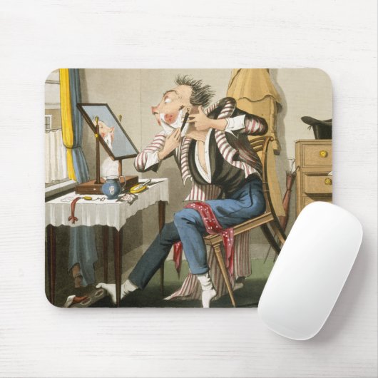 鈍いかみそり、パブ。 狩りによって、1827年(着色されたetchin マウスパッド (マウス)