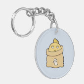 鈍いシック、フルバッグ キーホルダー (正面左)