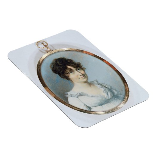 鈍い家族の女性(アイボリー上のガッシュとW/c マグネット (右側)