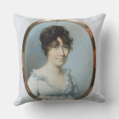 鈍い家族の女性(w/cおよびアイボリーのグワッシュ クッション (裏面)