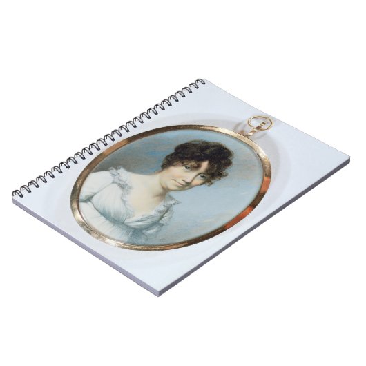 鈍い家族の女性(w/cおよびアイボリーのグワッシュ ノートブック (左側)