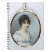 鈍い家族の女性(w/cおよびアイボリーのグワッシュ ノートブック (正面)