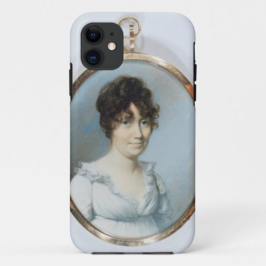 鈍い家族の女性(w/cおよびアイボリーのグワッシュ Case-Mate iPhoneケース (裏面)