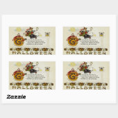 鈍い運転気に遠くに 長方形シール (シート)