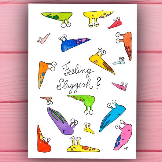 鈍感じい?早く元気になれ。はがき シーズンポストカード