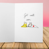 鈍感じい？早く元気になれ。グリーティングカード カード