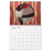 鈴の音の鈴の音シャム猫 カレンダー (2月 2027)