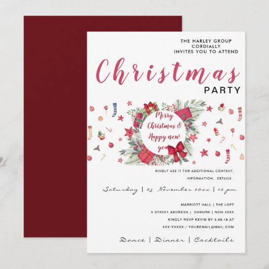 鈴カスタマイズ声 招待状 (正面/裏面)