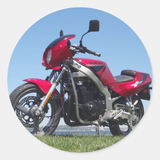 鈴木1992 GS500E ラウンドシール (正面)