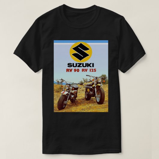 鈴木Rv 90 Rv 125 Suzuki Rv 90 rv 125 Tシャツ (デザイン正面)
