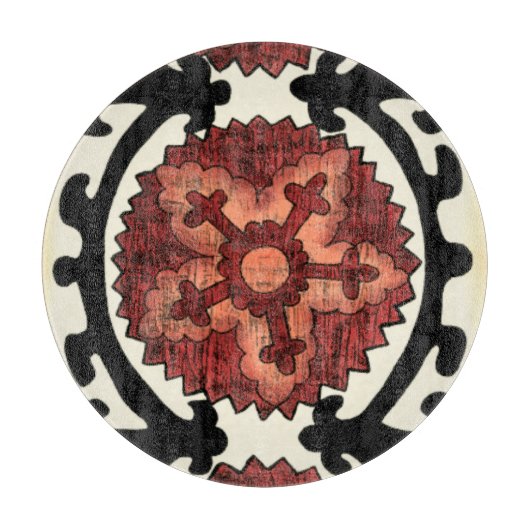 鈴谷スタイル装飾花柄 カッティングボード (正面)