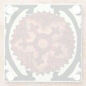 鈴谷スタイル装飾花柄 ガラスコースター (裏面)