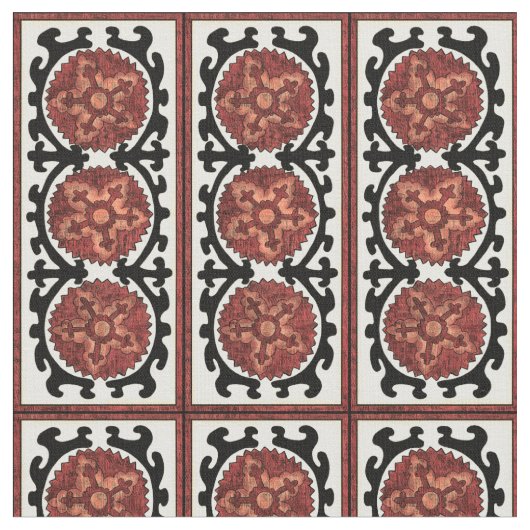 鈴谷スタイル装飾花柄 ファブリック (クローズアップ)