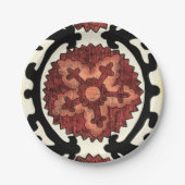 鈴谷スタイル装飾花柄 ペーパープレート (正面)