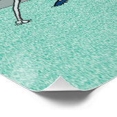 鉄おもしろいの疑いを持つシワのシャールpei犬 ポスター (コーナー)