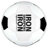 鉄が鉄を研ぐ(箴言27:17)サッカーボール サッカーボール (回転)