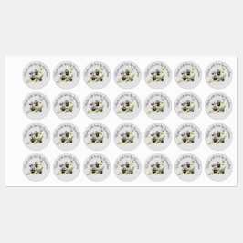 鉄のかわいらしラベルで作られたフローラ ラベル