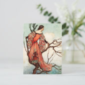 鉄のストーブ：失ったプリンセスが木に登る ポストカード (スタンド正面)