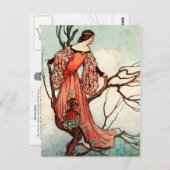 鉄のストーブ：失ったプリンセスが木に登る ポストカード (正面/裏面)