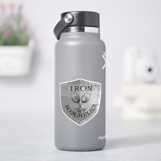 鉄のソムリエ ワイン愛好家 シール (HydroFlask)