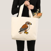 鉄のタカ ラージトートバッグ (正面(商品))