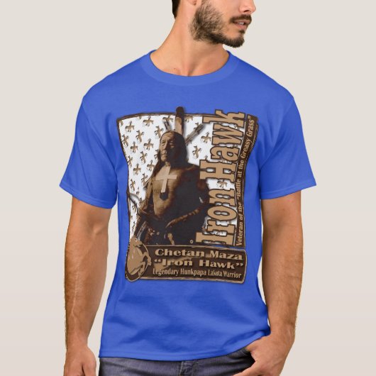 鉄のタカHunkpapa Lakota Tシャツ (正面)