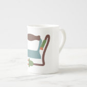 鉄のマグ ボーンチャイナマグカップ (正面右)