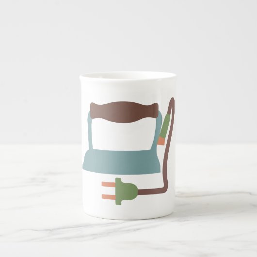 鉄のマグ ボーンチャイナマグカップ (正面)