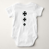 鉄の十字 ベビーボディスーツ (裏面)