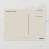 鉄の女性マーガレット・サッチャー ポストカード (裏面)