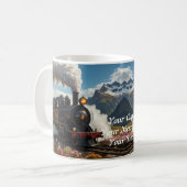 鉄の旅：開けた国を蒸気列車 コーヒーマグカップ (正面左)