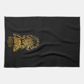 鉄の玉座のアイコン キッチンタオル (横)