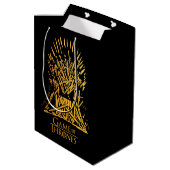 鉄の玉座のアイコン ミディアムペーパーバッグ (裏面アングル)