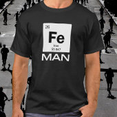 鉄の男 | 元素記号周期表 Tシャツ