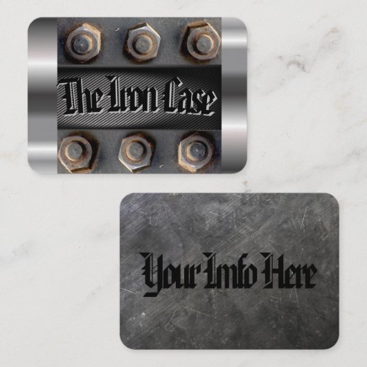 鉄の箱 名刺 (正面/裏面)