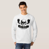 鉄のKladdのエンターテイメントのスカルのロゴの長袖T Tシャツ (正面フル)