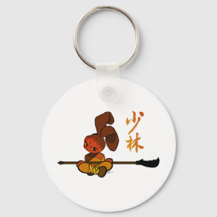 鉄のshaolinのバニーのkwan dao キーホルダー