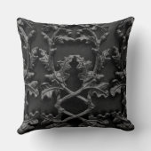 鉄はパターンを去ります クッション (裏面)