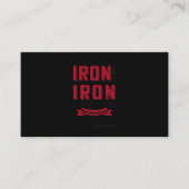 鉄は鉄を研ぐので、一人が研ぐ 名刺 (正面)