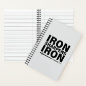 鉄は鉄5.5x8.5インチグレースパイラルをシャープ ノートブック (内側)