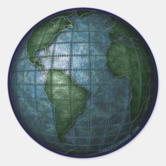 鉄めっきアースのシール ラウンドシール (正面)