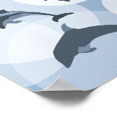 鉄よくはしゃぐ青波ジャンピングドルフィンポスター ポスター (角)