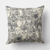 鉄を単に子猫にする クッション (裏面)