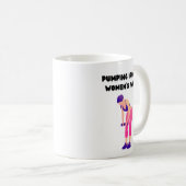 鉄を汲み上げるのは女性の仕事 コーヒーマグカップ (正面右)