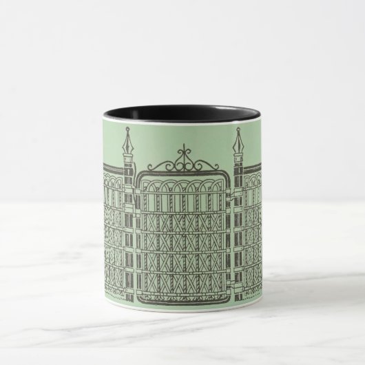 鉄アンティーク装飾鍛錬鉄柵フェンシング マグカップ (中央)