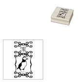 鉄エレガント枠のフランスのパフィン ラバースタンプ (押印)